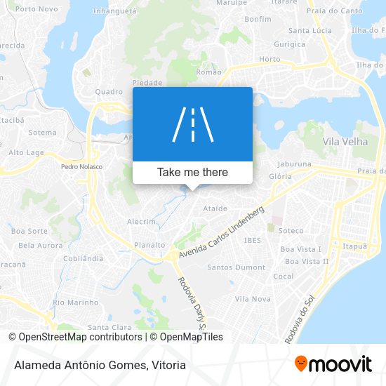 Alameda Antônio Gomes map