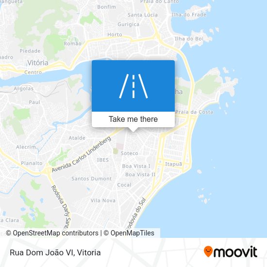 Rua Dom João VI map