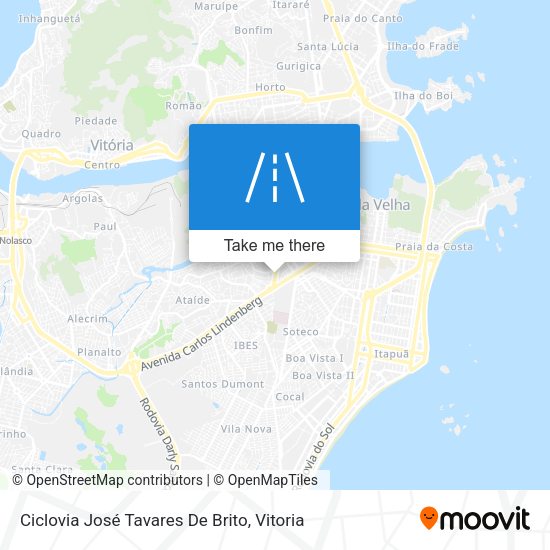Ciclovia José Tavares De Brito map