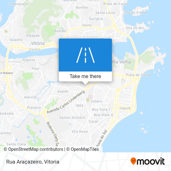 Rua Araçazeiro map