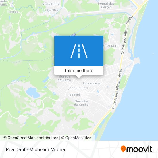 Rua Dante Michelini map