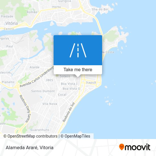 Alameda Araré map