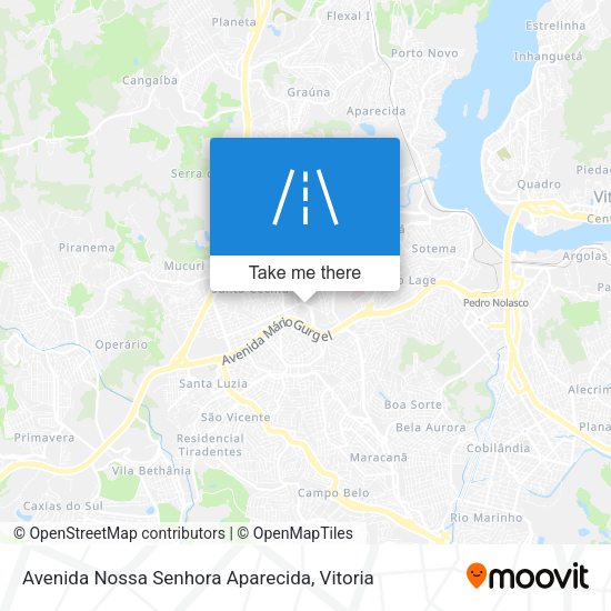 Avenida Nossa Senhora Aparecida map