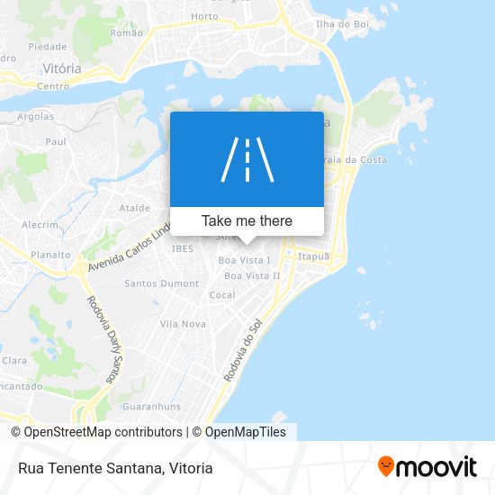 Rua Tenente Santana map