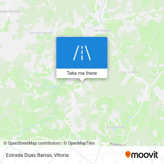 Estrada Duas Barras map