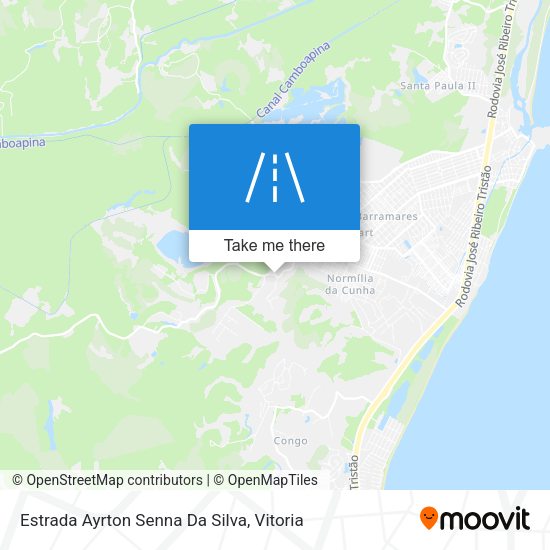 Estrada Ayrton Senna Da Silva map