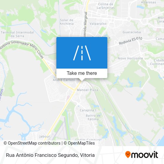 Rua Antônio Francisco Segundo map