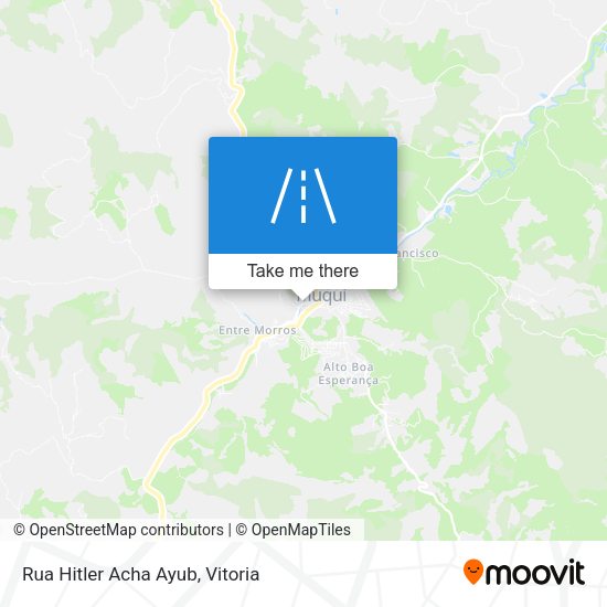 Rua Hitler Acha Ayub map