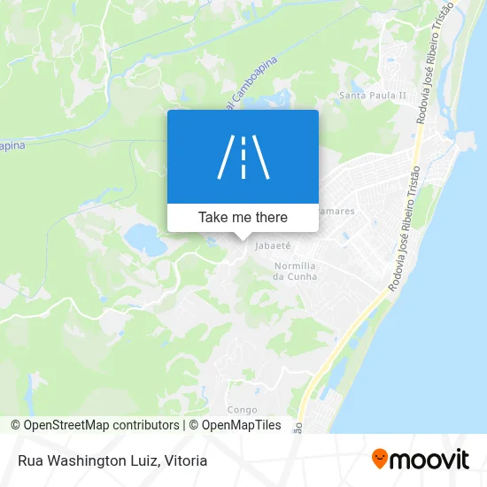 Rua Washington Luiz map