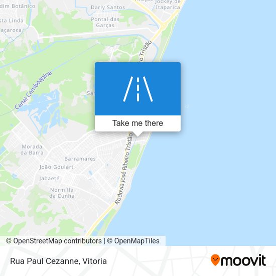 Rua Paul Cezanne map