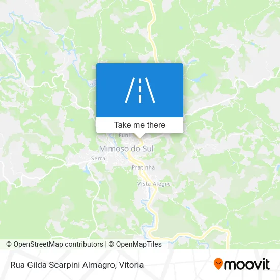 Rua Gilda Scarpini Almagro map