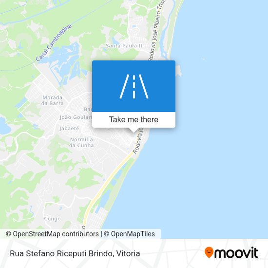Rua Stefano Riceputi Brindo map