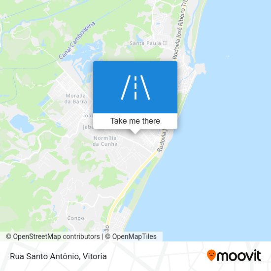 Rua Santo Antônio map