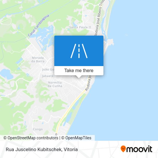 Rua Juscelino Kubitschek map