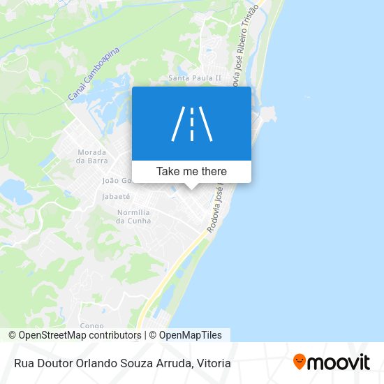 Rua Doutor Orlando Souza Arruda map