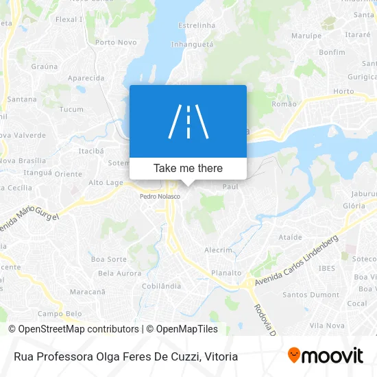 Rua Professora Olga Feres De Cuzzi map