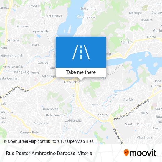Rua Pastor Ambrozino Barbosa map