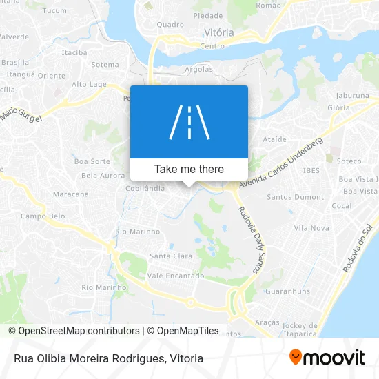 Rua Olibia Moreira Rodrigues map