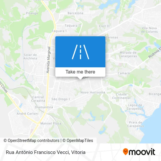 Rua Antônio Francisco Vecci map