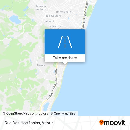 Rua Das Hortênsias map