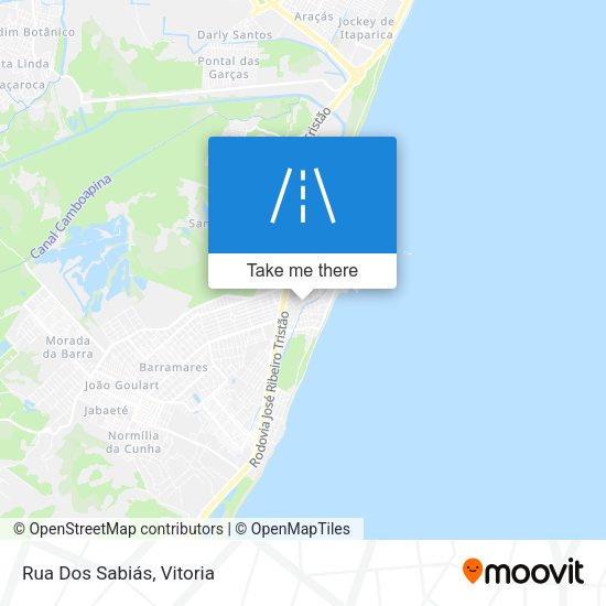 Rua Dos Sabiás map