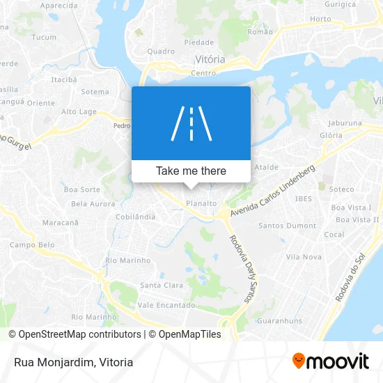 Rua Monjardim map
