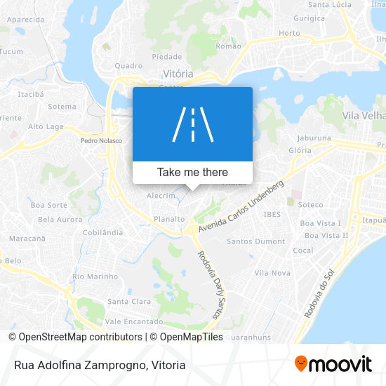 Rua Adolfina Zamprogno map