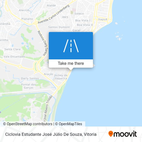 Ciclovia Estudante José Júlio De Souza map