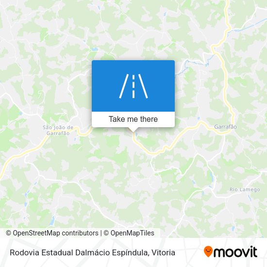 Rodovia Estadual Dalmácio Espíndula map