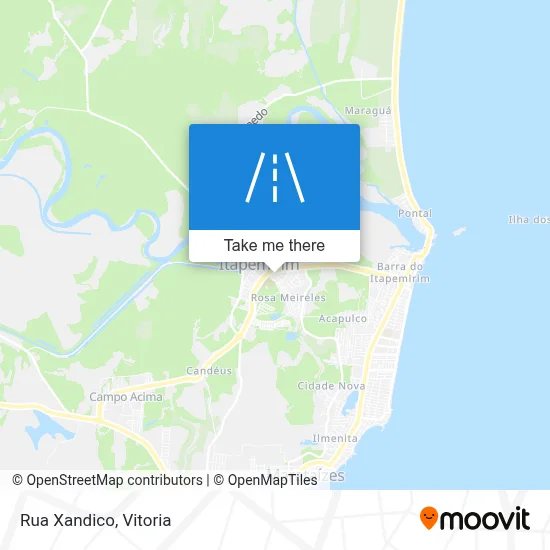 Rua Xandico map