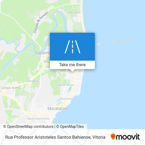 Rua Professor Aristoteles Santos Bahiense map