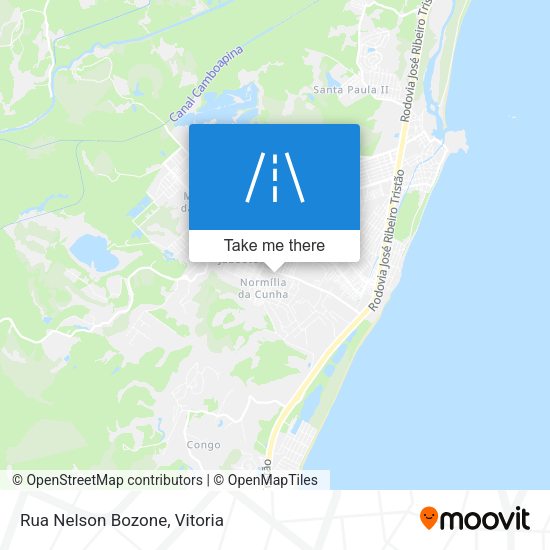Rua Nelson Bozone map