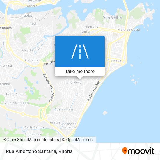 Rua Albertone Santana map