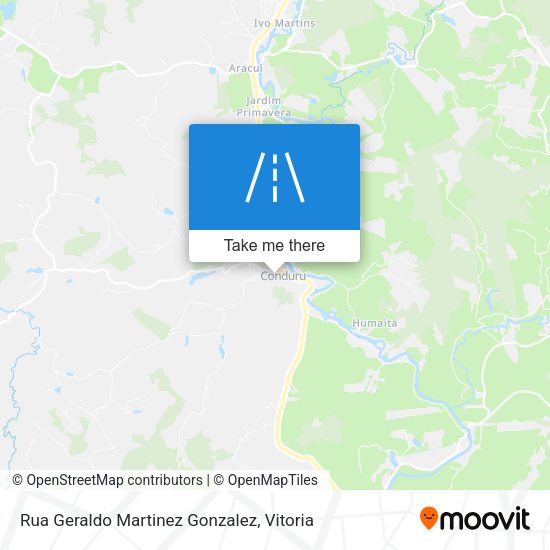 Rua Geraldo Martinez Gonzalez map