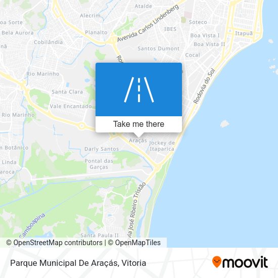 Parque Municipal De Araçás map