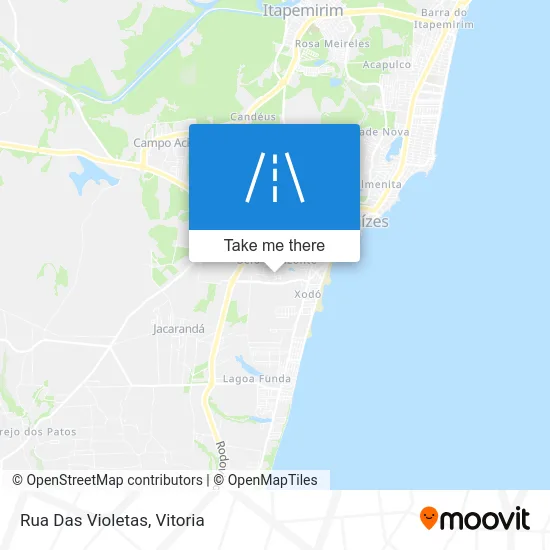 Rua Das Violetas map