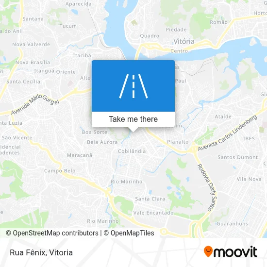 Rua Fênix map