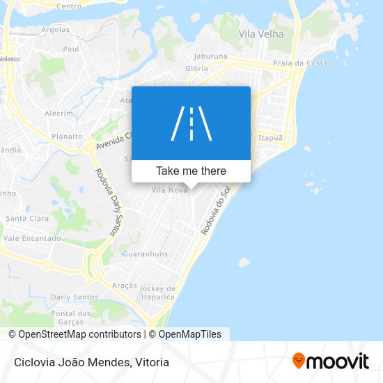 Ciclovia João Mendes map