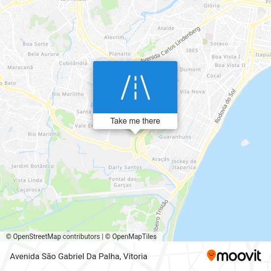 Avenida São Gabriel Da Palha map