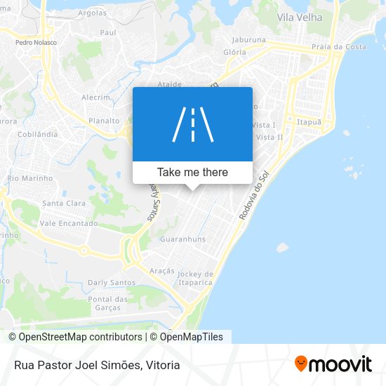 Rua Pastor Joel Simões map
