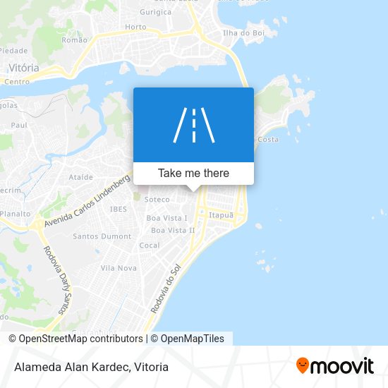 Alameda Alan Kardec map