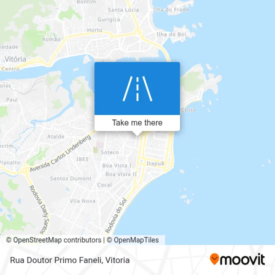 Rua Doutor Primo Faneli map