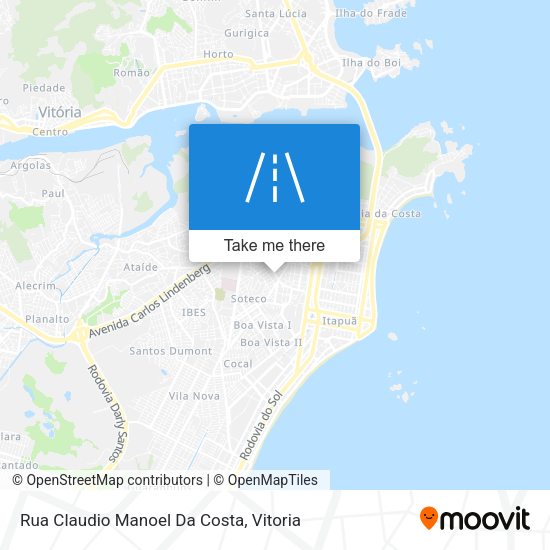 Rua Claudio Manoel Da Costa map