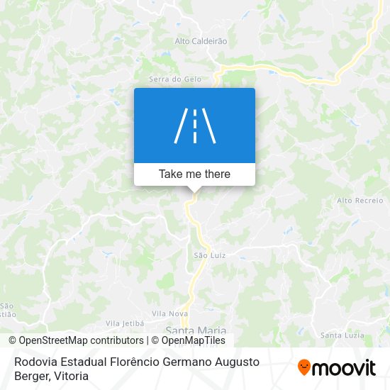 Rodovia Estadual Florêncio Germano Augusto Berger map