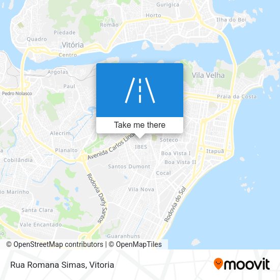 Rua Romana Simas map