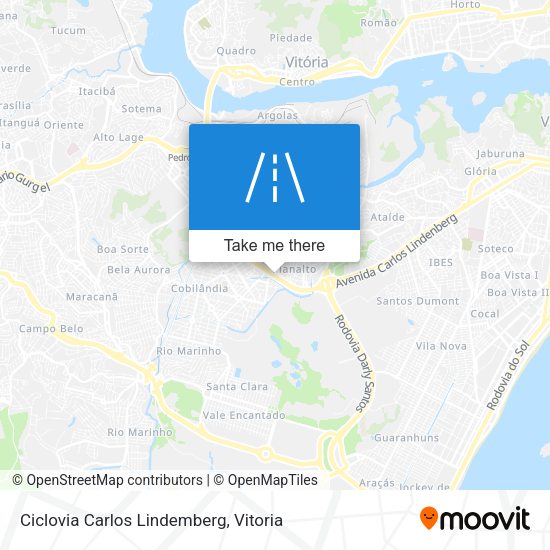 Ciclovia Carlos Lindemberg map