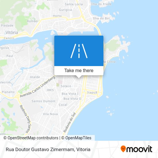 Rua Doutor Gustavo Zimermam map