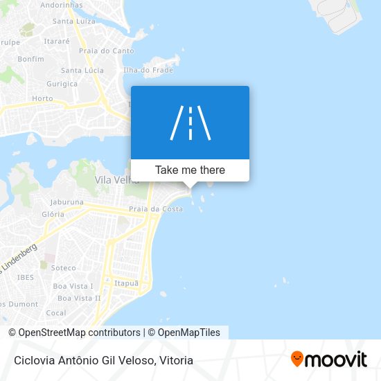 Ciclovia Antônio Gil Veloso map