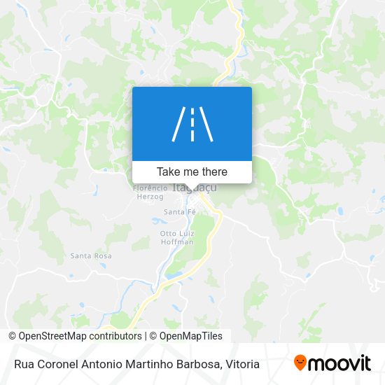 Rua Coronel Antonio Martinho Barbosa map