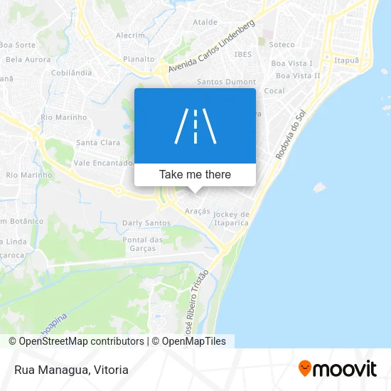 Rua Managua map